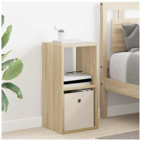 Comodino Rovere Sonoma 30,5 x 27 x 59,5 cm Legno multistrato - Foto 2