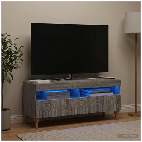 Mobile TV LED Sonoma grigio Legno ingegnerizzato - Foto 2