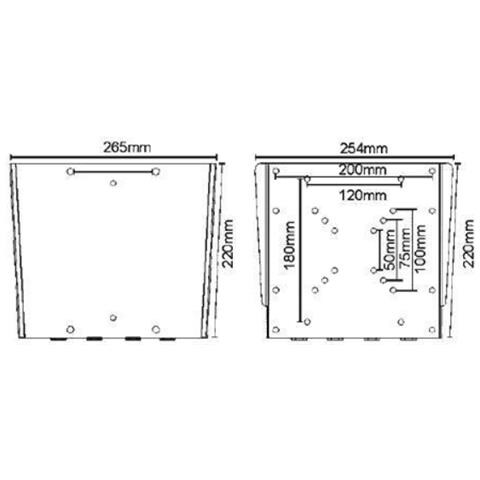 Supporto Fisso a Parete Plano Flat Small per TV fino a 40" 23079 Colore Argento - Foto 3