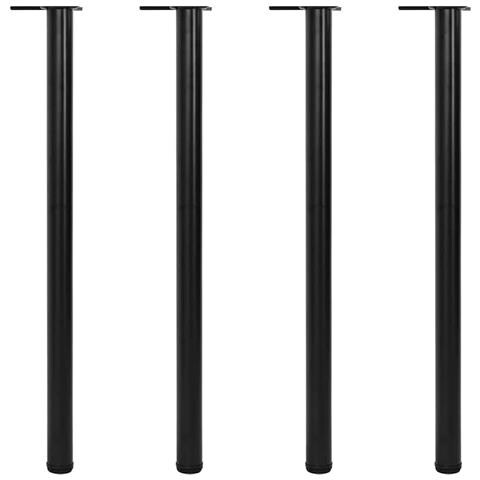Set 4 Gambe Nere Per Tavolo Regolabili In Altezza 1100 Mm - Foto 1