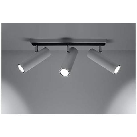 Lampada A Led In Acciaio, 18 X 45 X 20 Cm, Colore: Bianco - Foto 2