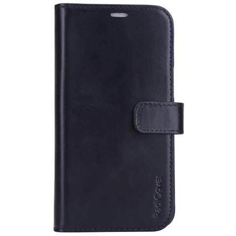 Custodia Per Cellulare In Pelle Con Protezione Dalle Radiazioni Per Iphone 12 Pro Max 2in1 Cover Magnetica Nera A 3 Led Rfid - Foto 1