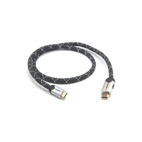 Cavo piatto HDMI / HDMI con maglia tipo A e C, 1m - Foto 1