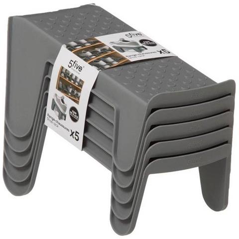 Scarpiera, 5 Pezzi, Grigio - Foto 5