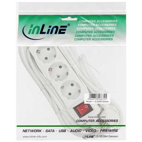 16435t Prolunghe E Multiple 5 M 3 Presa (e) Ac Bianco - Foto 1