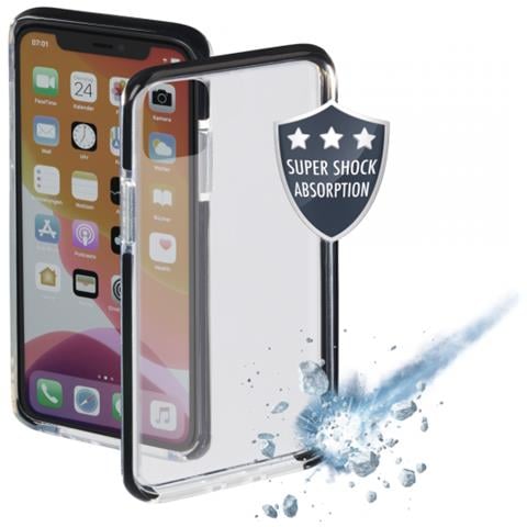 Protector Custodia Per Cellulare 15,5 Cm (6.1"") Cover Nero, Trasparente - Foto 2