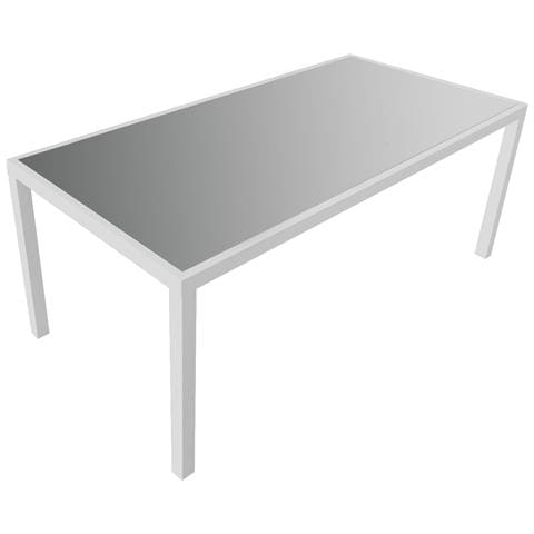 Set Di Mobili Da Giardino Bari In Textilene Grigio 8 Posti - Alluminio Bianco - Foto 9