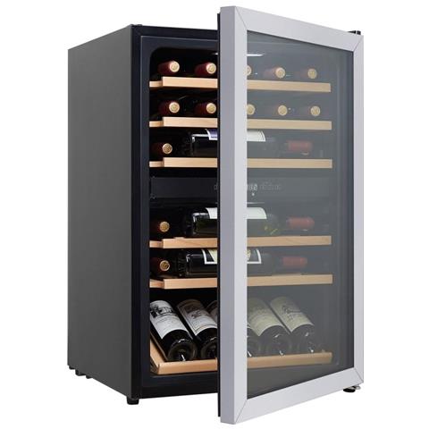 Cantinetta Vino Polar Collection 52 a Libera Installazione con Capacità 37 Bottiglie Doppia Temperatura Classe G Colore Nero / Acciaio Inossidabile - Foto 1