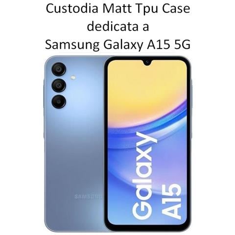 Custodia Tpu Silicone Cover Case Per Samsung Galaxy A15 4g - 5g Black - Foto 2