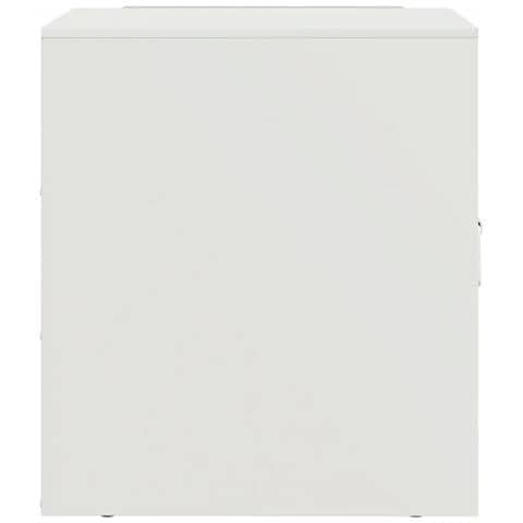 Comodino Bianco 34,5x39x44 cm in Acciaio - Foto 2