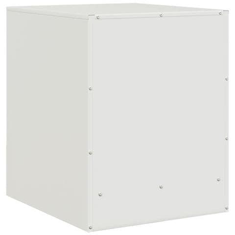 Comodino Bianco 34,5x39x44 cm in Acciaio - Foto 10