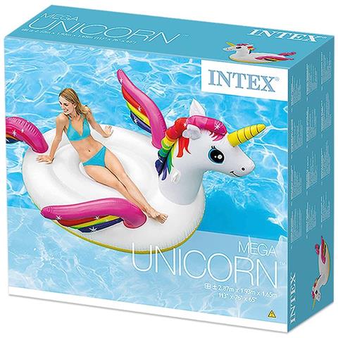 Gonfiabile Galleggiante Grande Unicorno 287x193x165 Cm - Isola Forma Unicorno Intex 57281 - Foto 2
