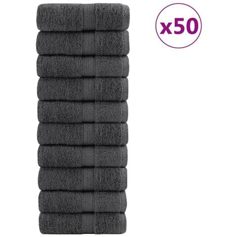 Asciugamani Ospiti SOLUND 50 pz Antracite 30x50cm 600gsm - Foto 1