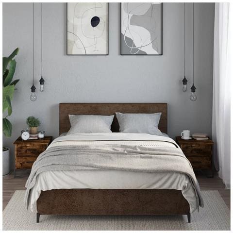 Comodini 2 Pz Rovere Fumo 40x41x40 Cm In Truciolato - Foto 3
