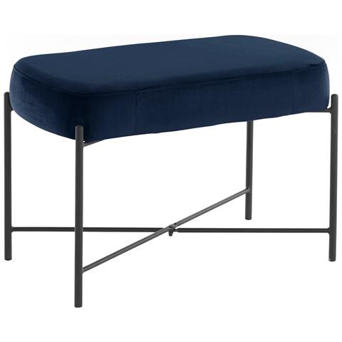 Berry Panca In Velluto Blu Scuro - Foto 1