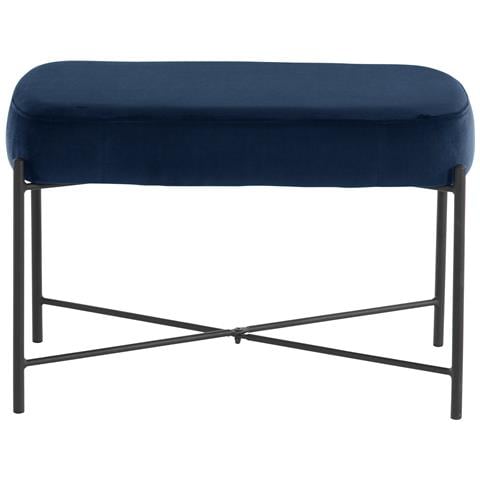 Berry Panca In Velluto Blu Scuro - Foto 2