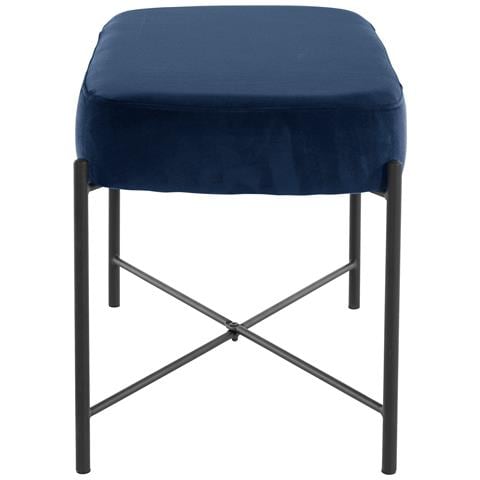 Berry Panca In Velluto Blu Scuro - Foto 3