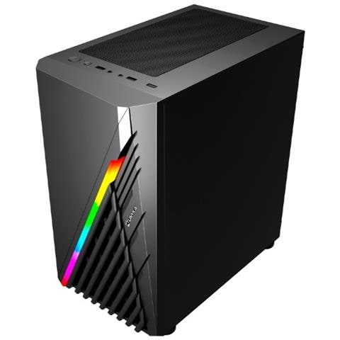 Case UK113021 PC micro ATX 2 Porte USB 3.2 Colore Nero (Finestrato) - Foto 2