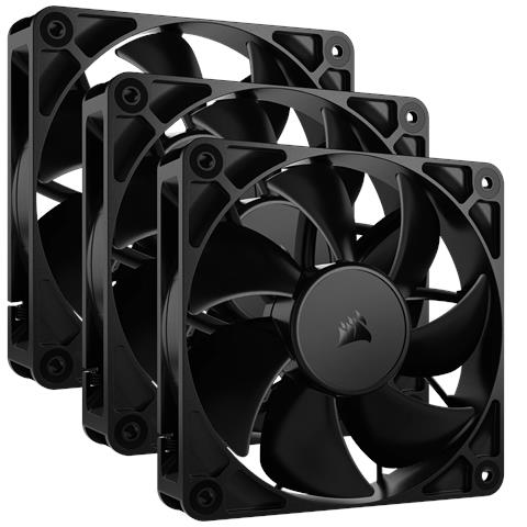 RS120 Case per computer Ventilatore 12 cm Nero 3 pz - Foto 1