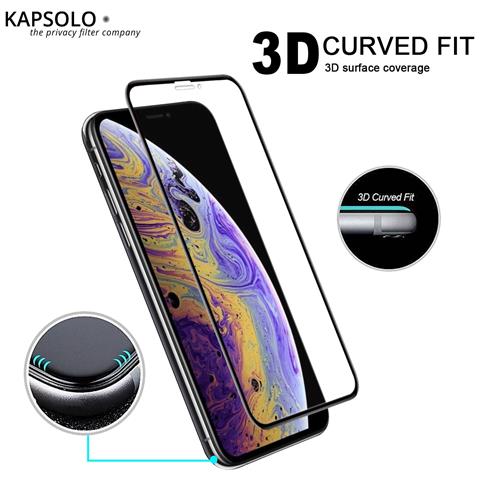 Tempered GLASS Screen Protection, curved, Ultimate, Microbial Apple iPhone 11 Pro XS X - Foto 2