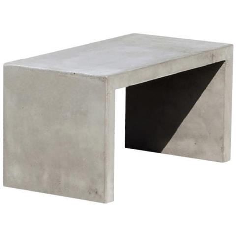 Panca Da Soggiorno In Cemento 80x40x40 Cm - Foto 1