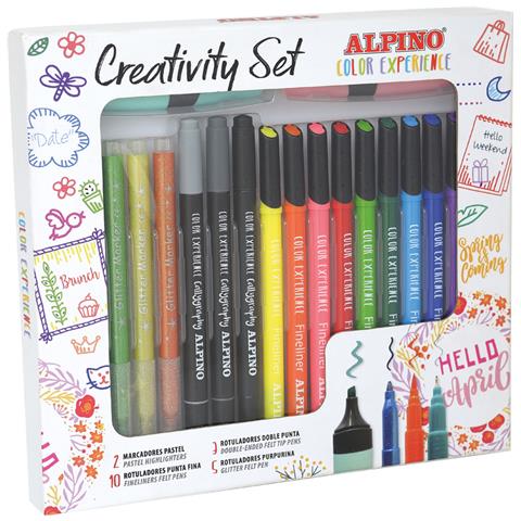 AR001015 marcatore Fine Colori assortiti, Nero, Blu, Marrone, Verde, Grigio, Azzurro, Verde chiaro, Grigio chiaro, Arancione, Pastello, Rosa, Rosso, Viola, Bianco, Giallo 20 pz - Foto 1