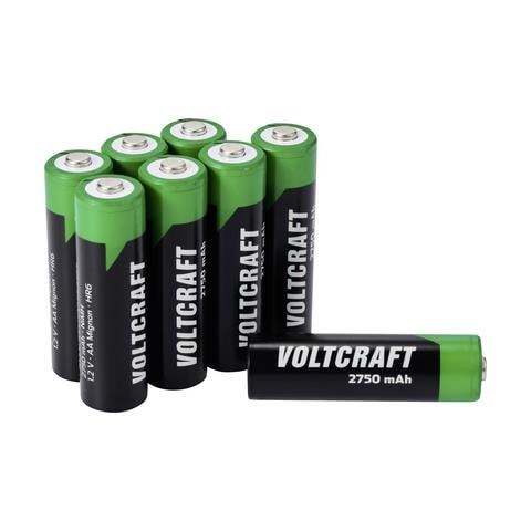 Batteria Ricaricabile Stilo AA NiMH 2750 mAh 8 pz - Foto 1