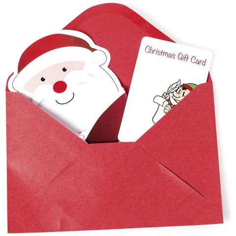 Poxtal Pack 10 Pz Carta Per Regali Di Natale Con Busta Rossa Con Design Di Babbo Natale - Foto 2