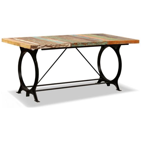 Tavolo Da Pranzo In Legno Massello Di Recupero 180 Cm - Foto 1