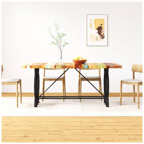 Tavolo Da Pranzo In Legno Massello Di Recupero 180 Cm - Foto 8