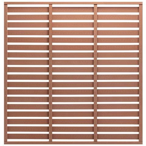 Lusso Casadino -  Pannello Di Recinzione In Wpc 180x180 Cm Marrone - Foto 2