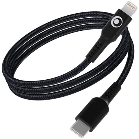 Cavo Di Ricarica E Trasferimento Usb-c /lightning 3a Power Delivery 60w 1,2m, Nero - Foto 1