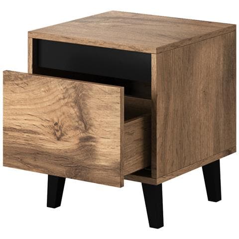 NORD SZF comodino 1 cassetto /cassetti Antracite, Quercia - Foto 4