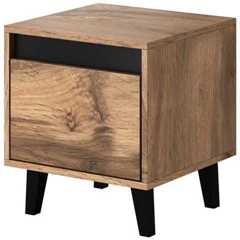 NORD SZF comodino 1 cassetto /cassetti Antracite, Quercia - Foto 1