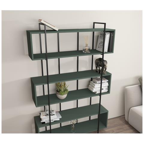 Luli Libreria Verde Contemporanea 180cm - Foto 5