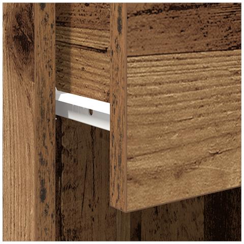 Mobile da bagni in legno antico 32x34x90 cm in legno ingegnerizzato - Foto 9