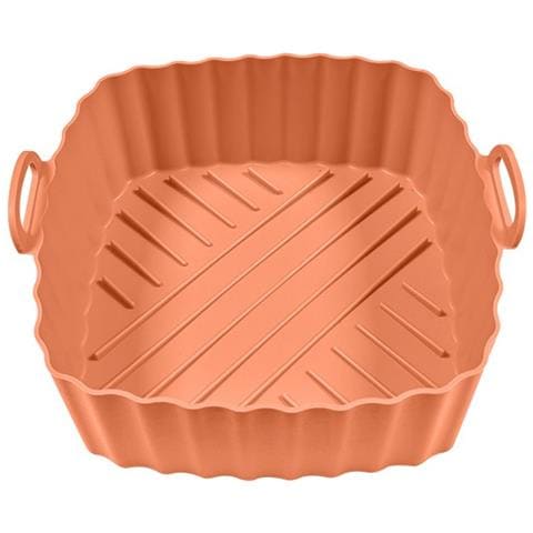 Padella Per Friggitrice Ad Aria Quadrata In Silicone Da 5l, Compatibile Con Xiaomi Maf01, Antiaderente E Facile Da Pulire Orange - Foto 1