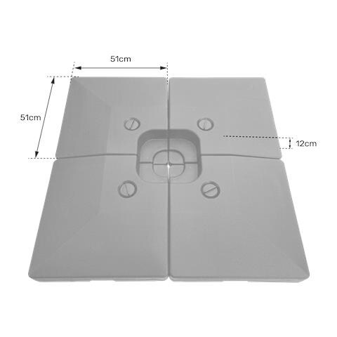 Set Di 4 Piastrelle Quadrate Crozon - Foto 4