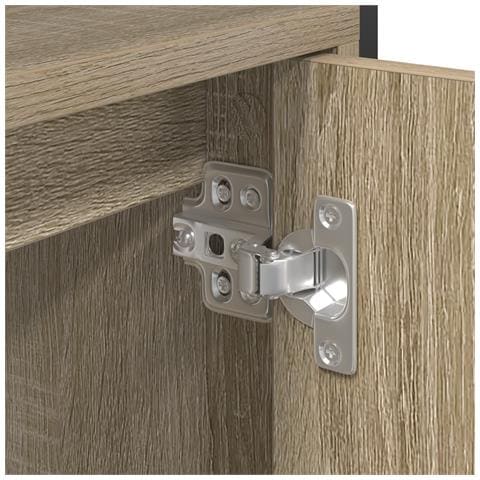 Vanity a Muro Rovere Chiaro Legno Ingegnerizzato 60 x 30 x 60 cm - Foto 9