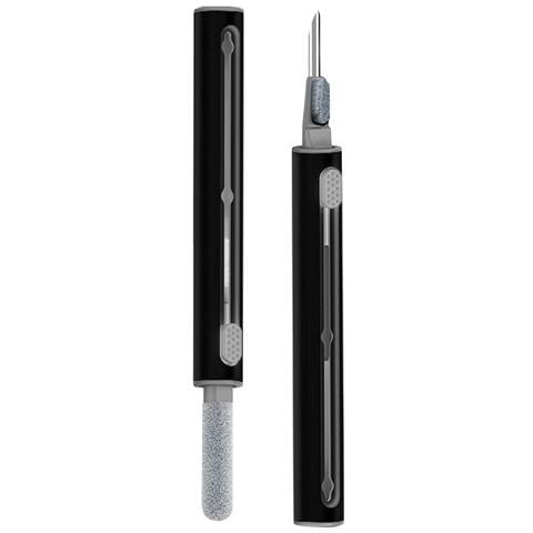 Spazzola Di Pulizia 2.0 Per Auricolari Bluetooth - Penna Multifunzione Per Auricolari, Tastiere E Altro Black - Foto 1