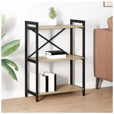 Libreria rovere sonoma 60 x 30 x 83 cm Legno multistrato - Foto 2