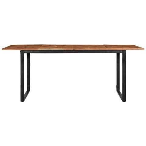 Tavolo da Pranzo 200x100x75 cm in Legno Massello di Acacia - Foto 2