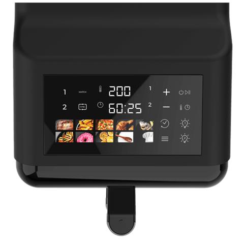 Cecofry DuoLevel 12000 Window Doppia 12 L Indipendente 2900 W Friggitrice ad aria calda Nero - Foto 2