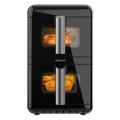 Cecofry DuoLevel 12000 Window Doppia 12 L Indipendente 2900 W Friggitrice ad aria calda Nero - Foto 1