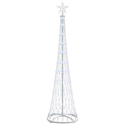 Albero di Natale LED Bianco freddo 51 x 51 x 190 cm Metallo - Foto 1