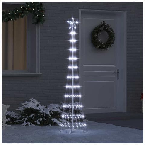 Albero di Natale LED Bianco freddo 51 x 51 x 190 cm Metallo - Foto 2