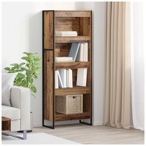 Armadio per Libri Legno vecchio 80 x 30 x 155 cm - Foto 2