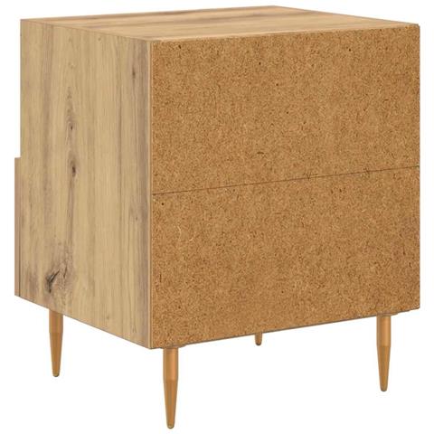 Comodino 2 pcs Marrone 40 x 35 x 47,5 cm Legno multistrato - Foto 9