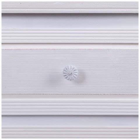 Comò In Legno Bianco 80x40x105 - Foto 8