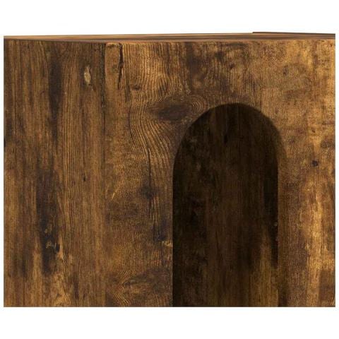 Comodino 2 pcs Rovere fumé 40 x 35 x 50 cm Legno multistrato - Foto 9